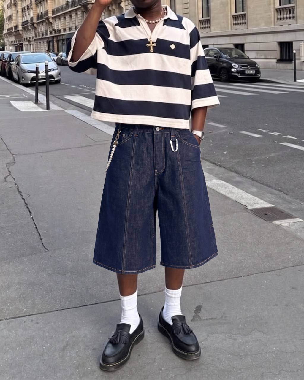 Pillar Denim Shorts - BRIZE CAVALIER