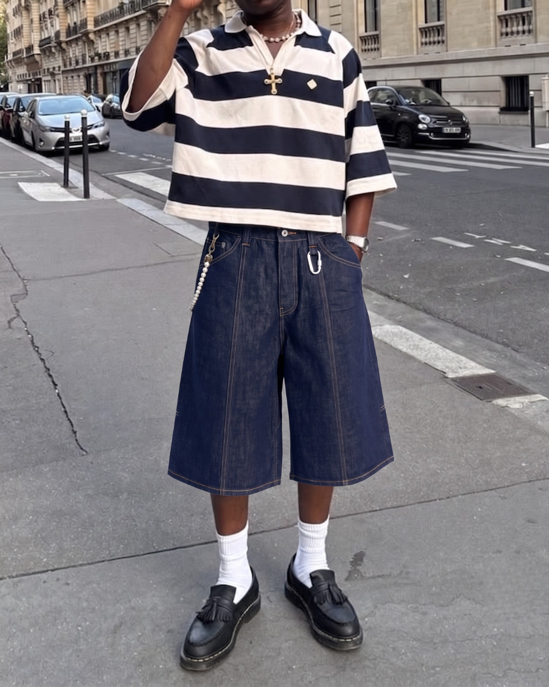 Pillar Denim Shorts - BRIZE CAVALIER