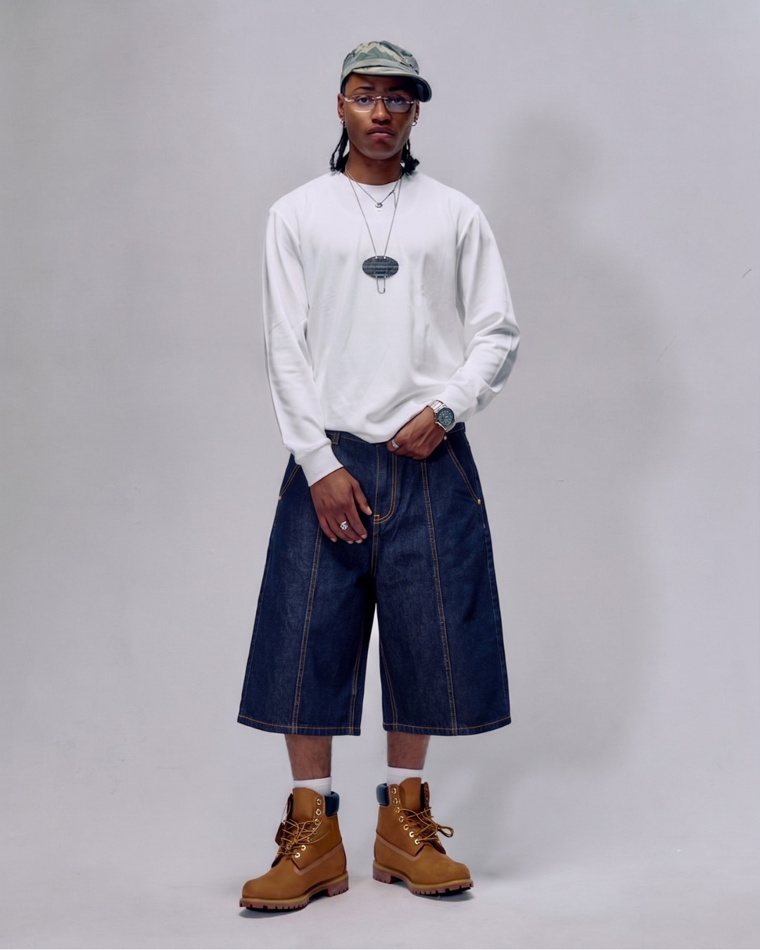 Pillar Denim Shorts - BRIZE CAVALIER