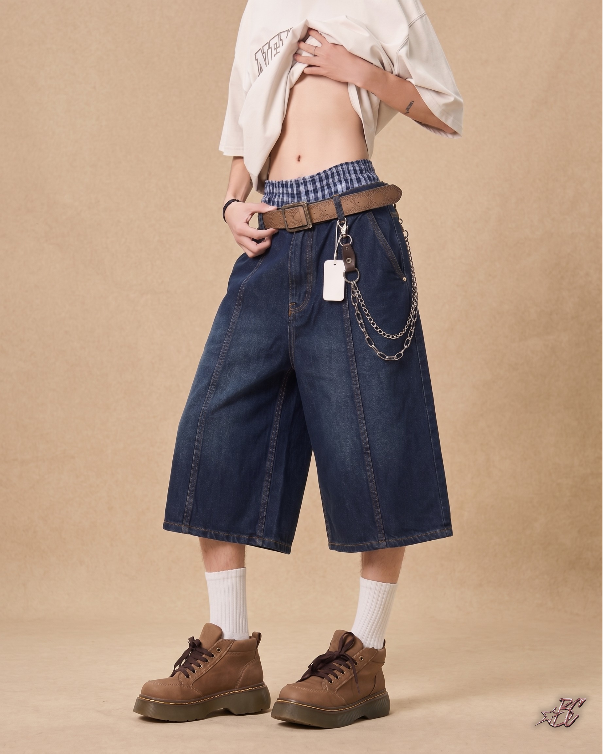 Pillar Denim Shorts - BRIZE CAVALIER